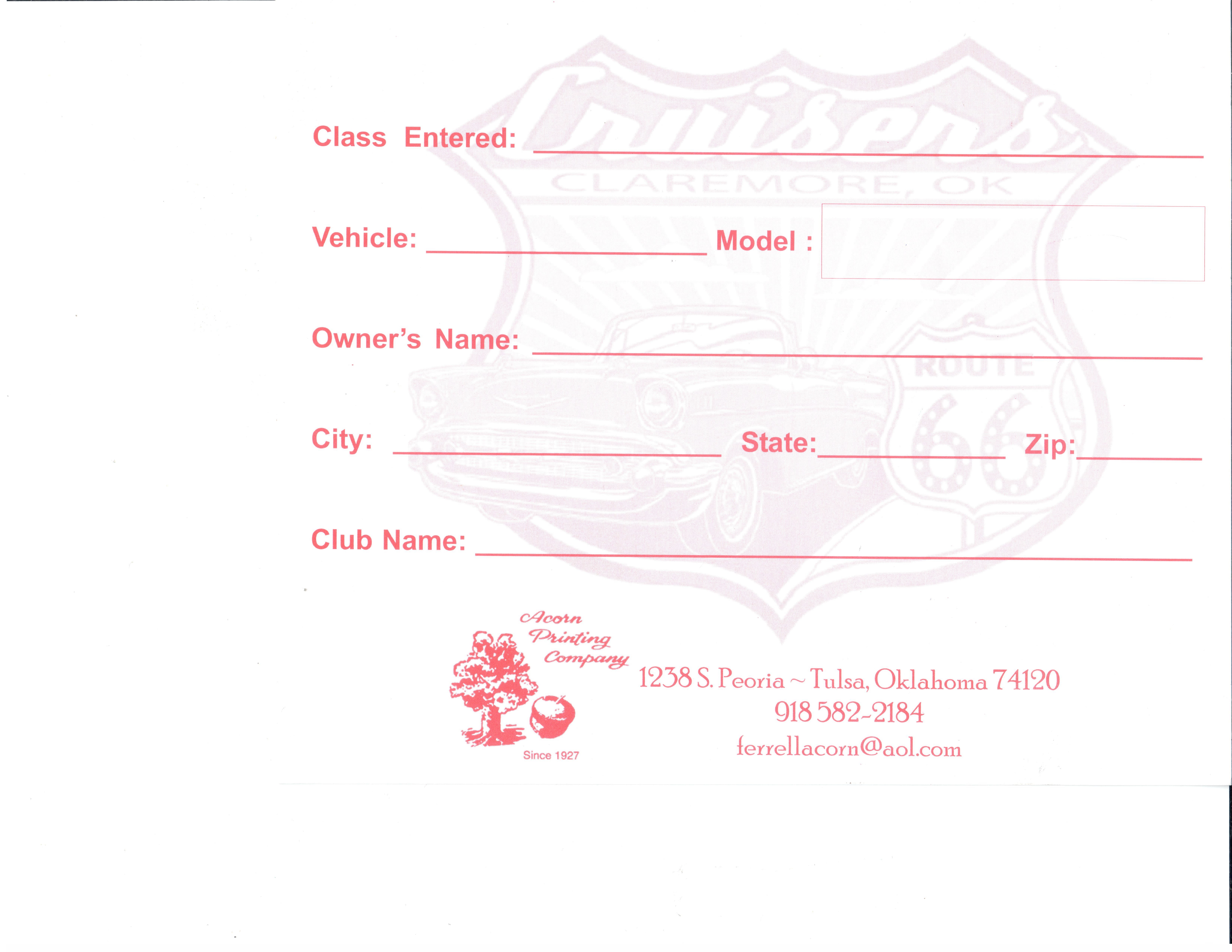 Files for use Route 66 Cruisers Car Club
